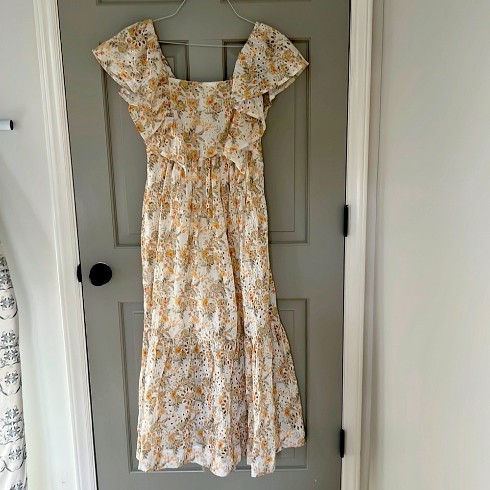 En Saison Tiered Eyelet Dress